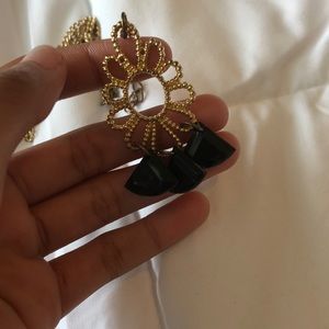 Gold and Black Necklace